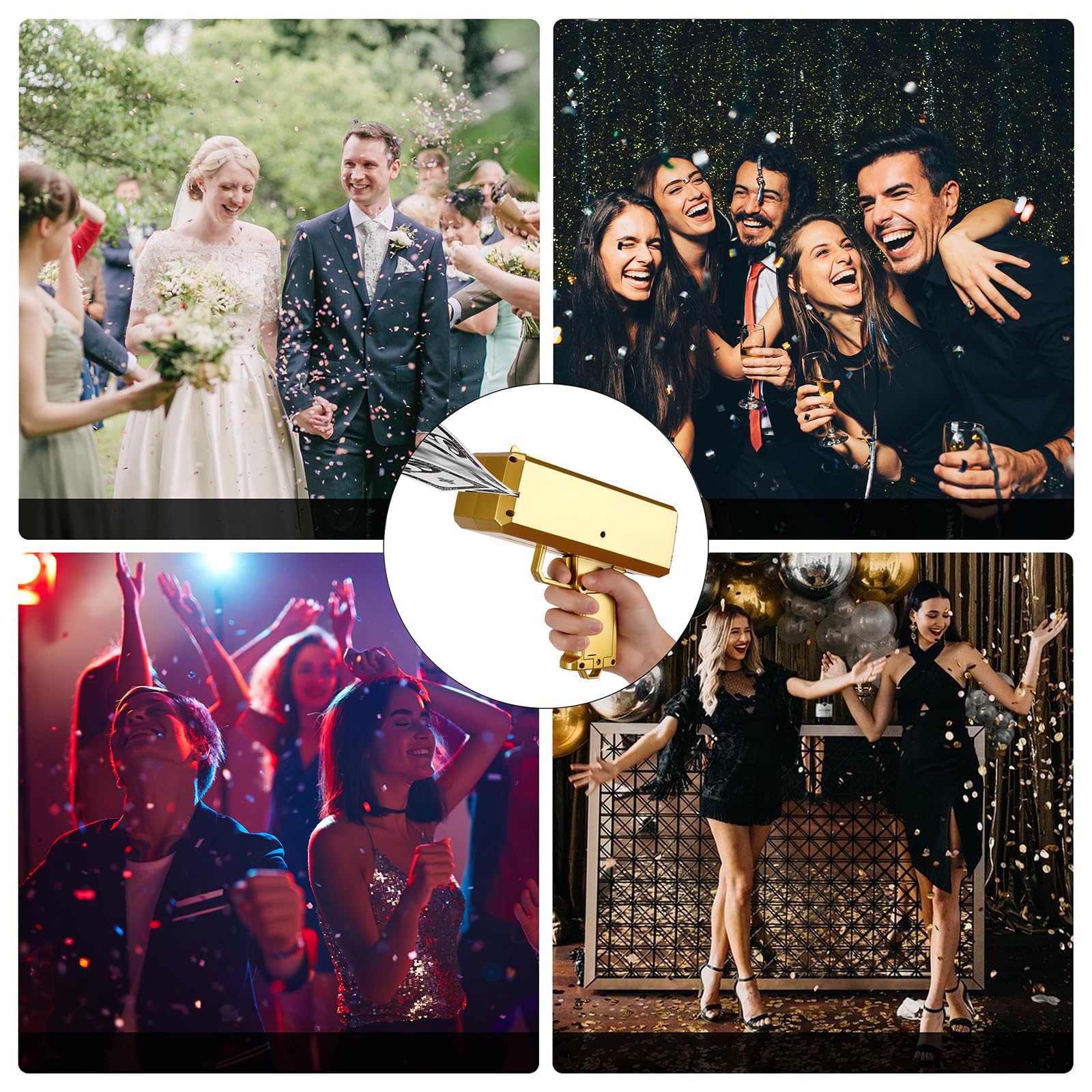 IKJNMLP Prop Gold Money Shooter gift idea for celebrations and holidays