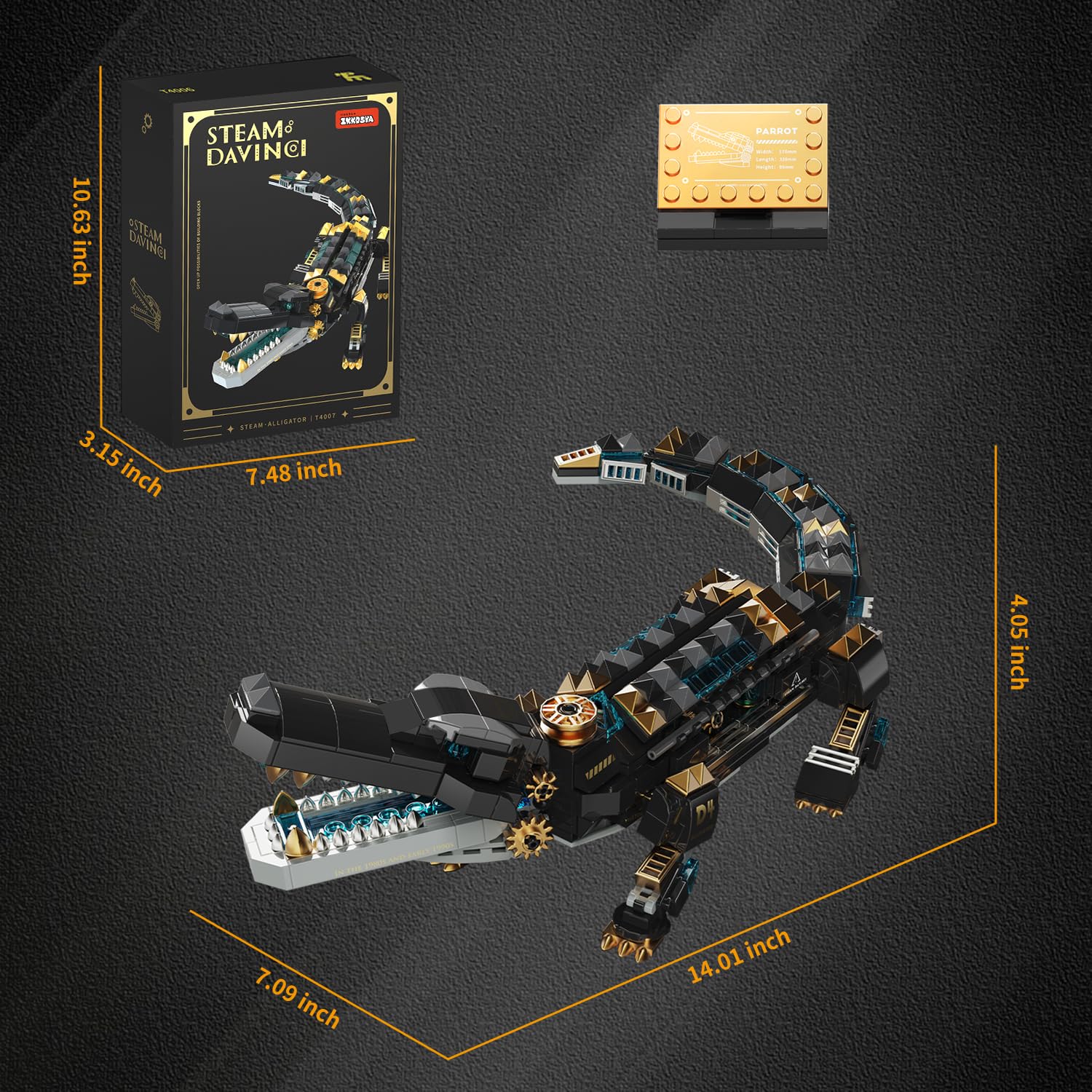 IKKOSYA crocodile building set family gift idea for birthdays and holidays