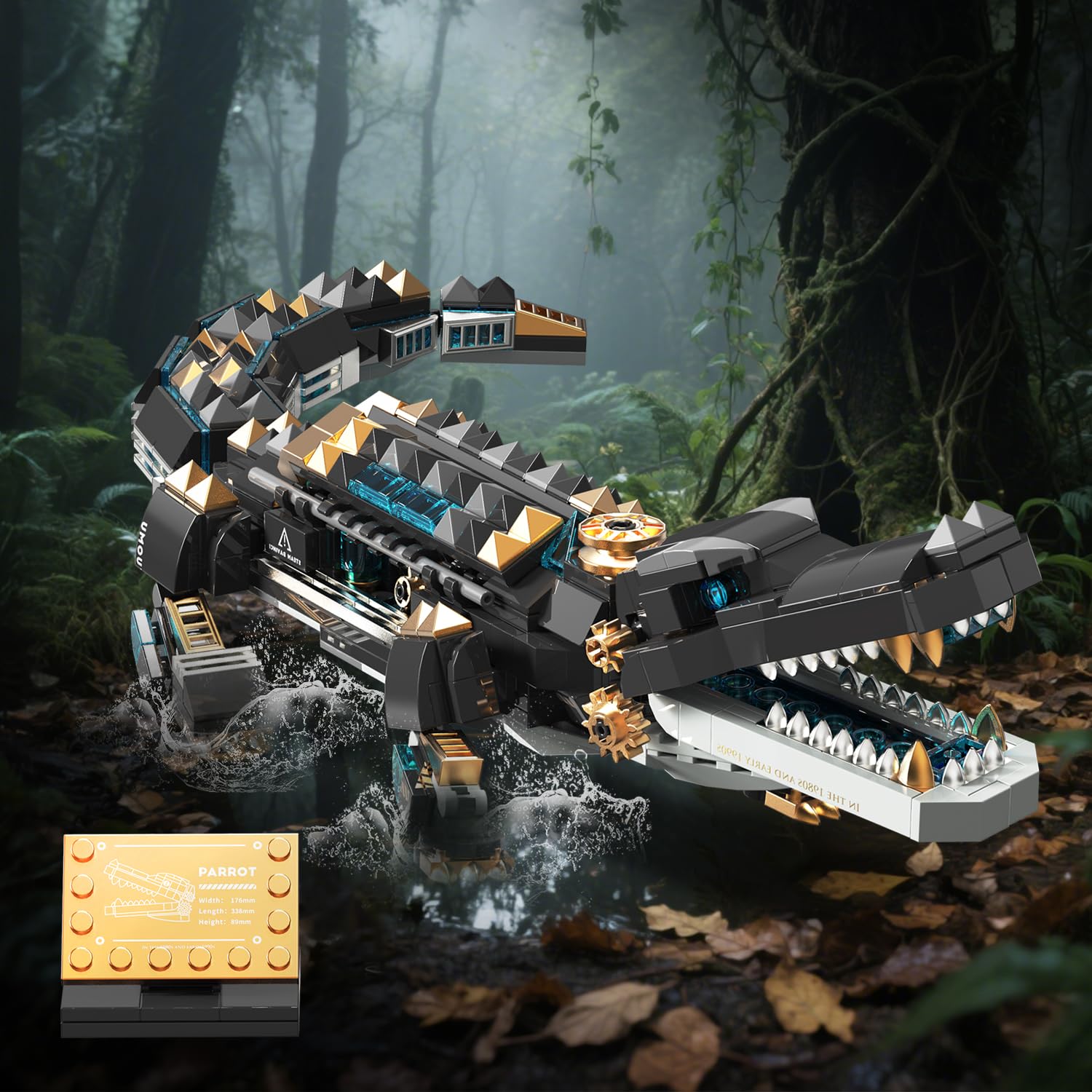IKKOSYA crocodile building set ocean theme elements for educational exploration