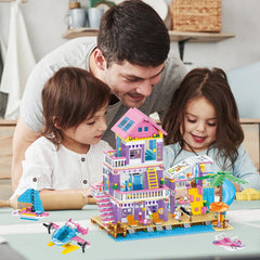 IKKOSYA seaside villa parasols for sunny day pretend play