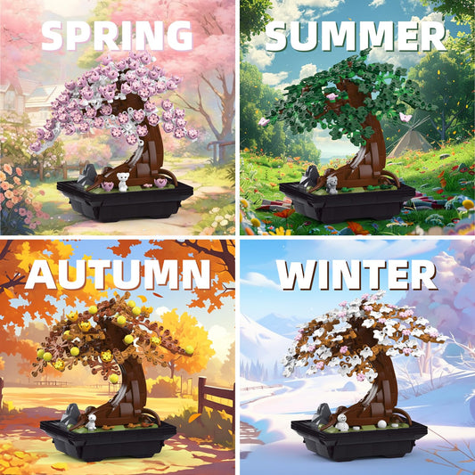 ikkosya seasonal cherry blossom bonsai spring bloom adds fresh interior appeal.