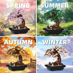 ikkosya seasonal cherry blossom bonsai spring bloom adds fresh interior appeal.