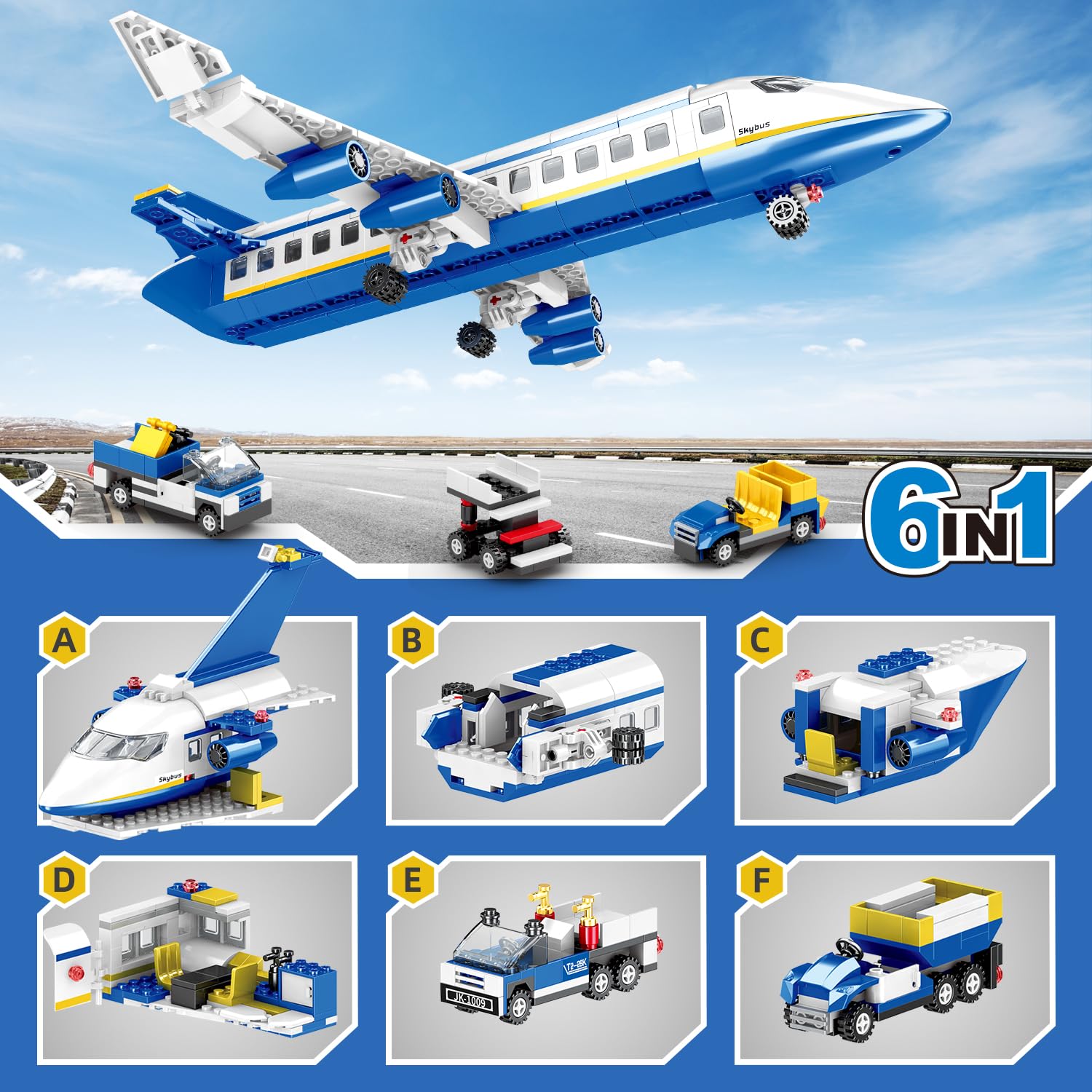 IKKOSYA shuttle bus included in a dynamic airport scene.