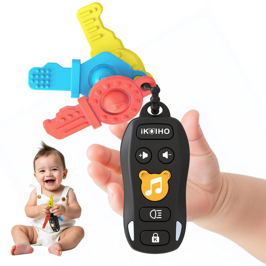 iKOIHO baby keys remote with buttons; promotes imaginative play with lights