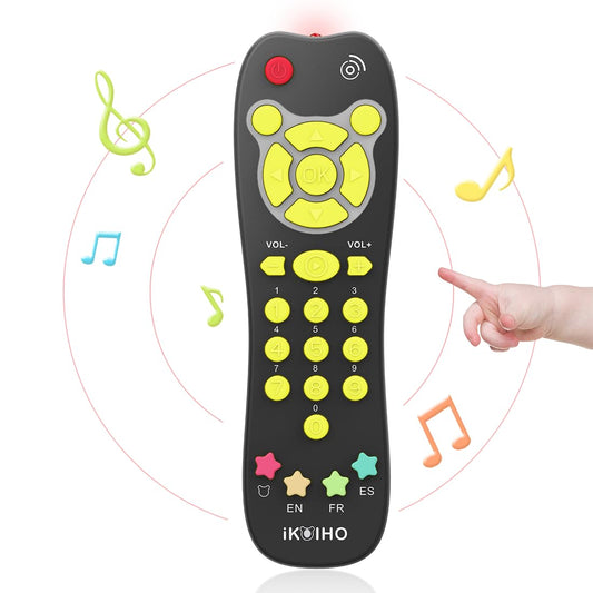 iKOIHO baby remote front-view highlights a kid-friendly pretend play design.