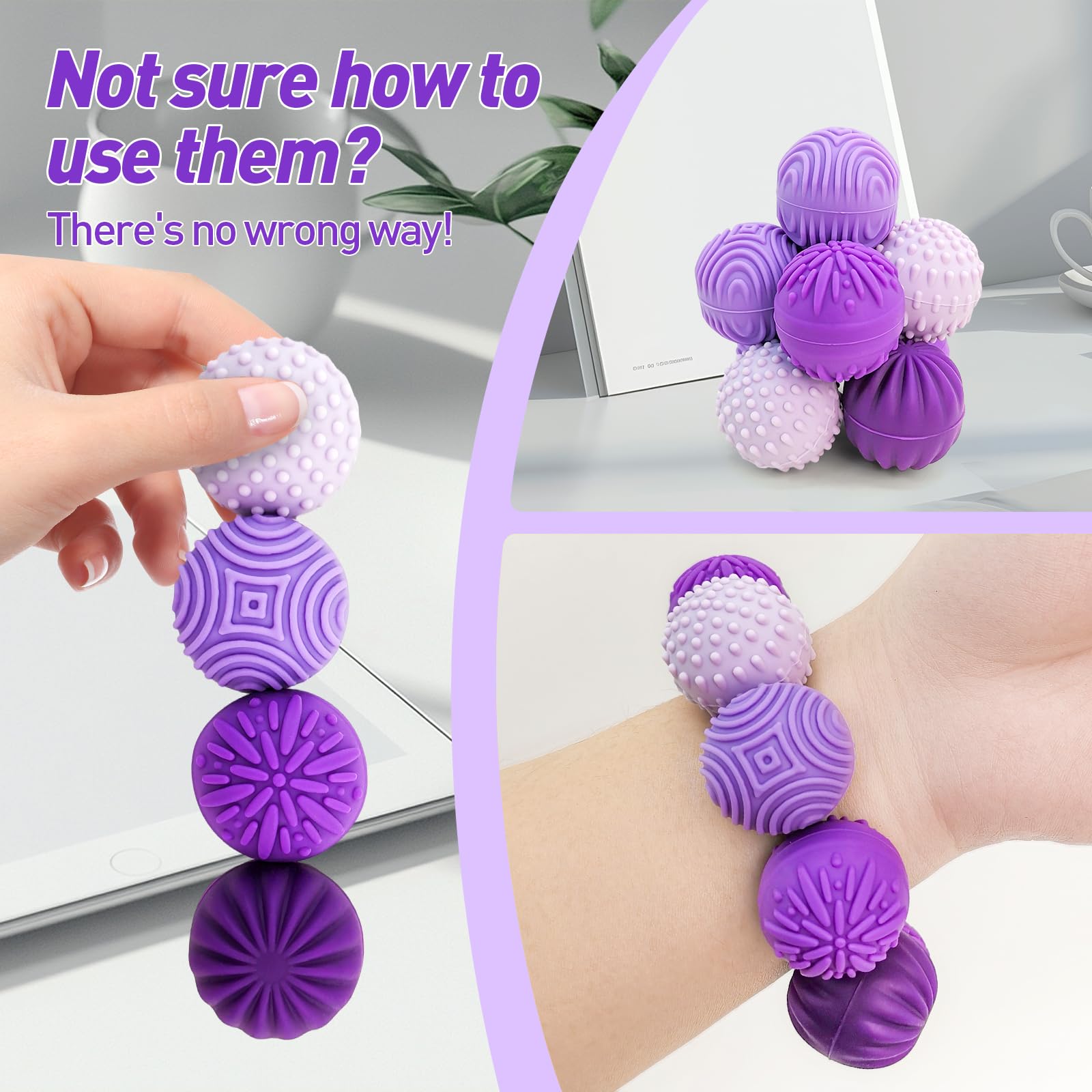 ikrto lavender travel case keeps all eight balls safe and organized