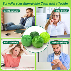 iKrto magnetic stress fidget ball silicone-3 texture promotes tactile engagement