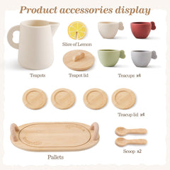 Ikubigu tea party set complete kit for home or classroom play