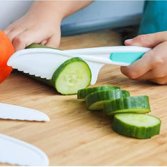 iKumar mini cutting board set for kid-friendly prep spaces.