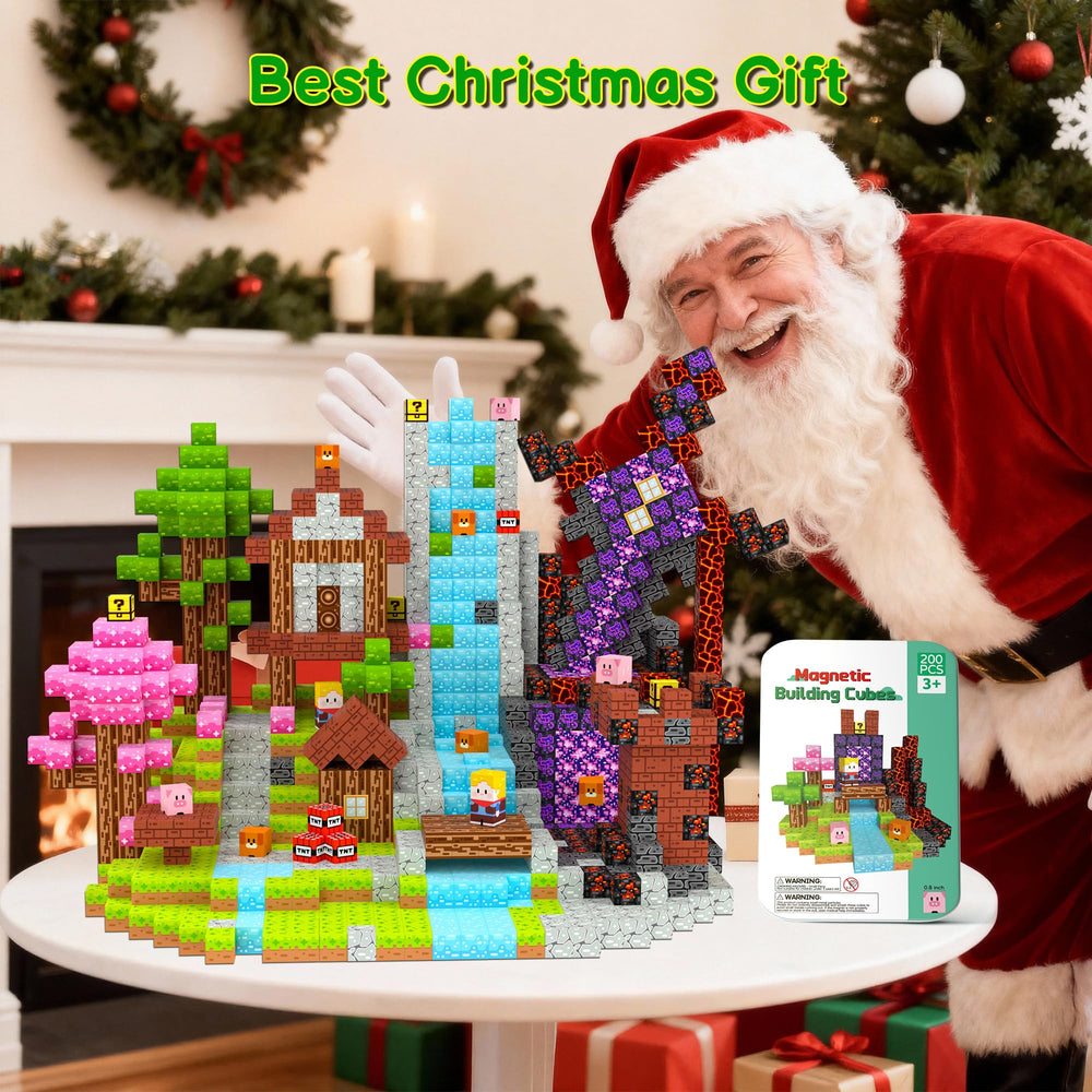 iLacven 200 pcs magnetic cubes for versatile STEM building