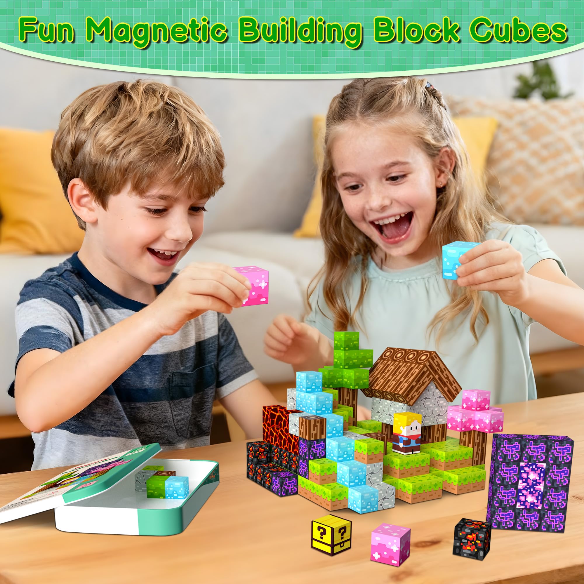 ilacven magnetic blocks on the go ideal for trips and queues