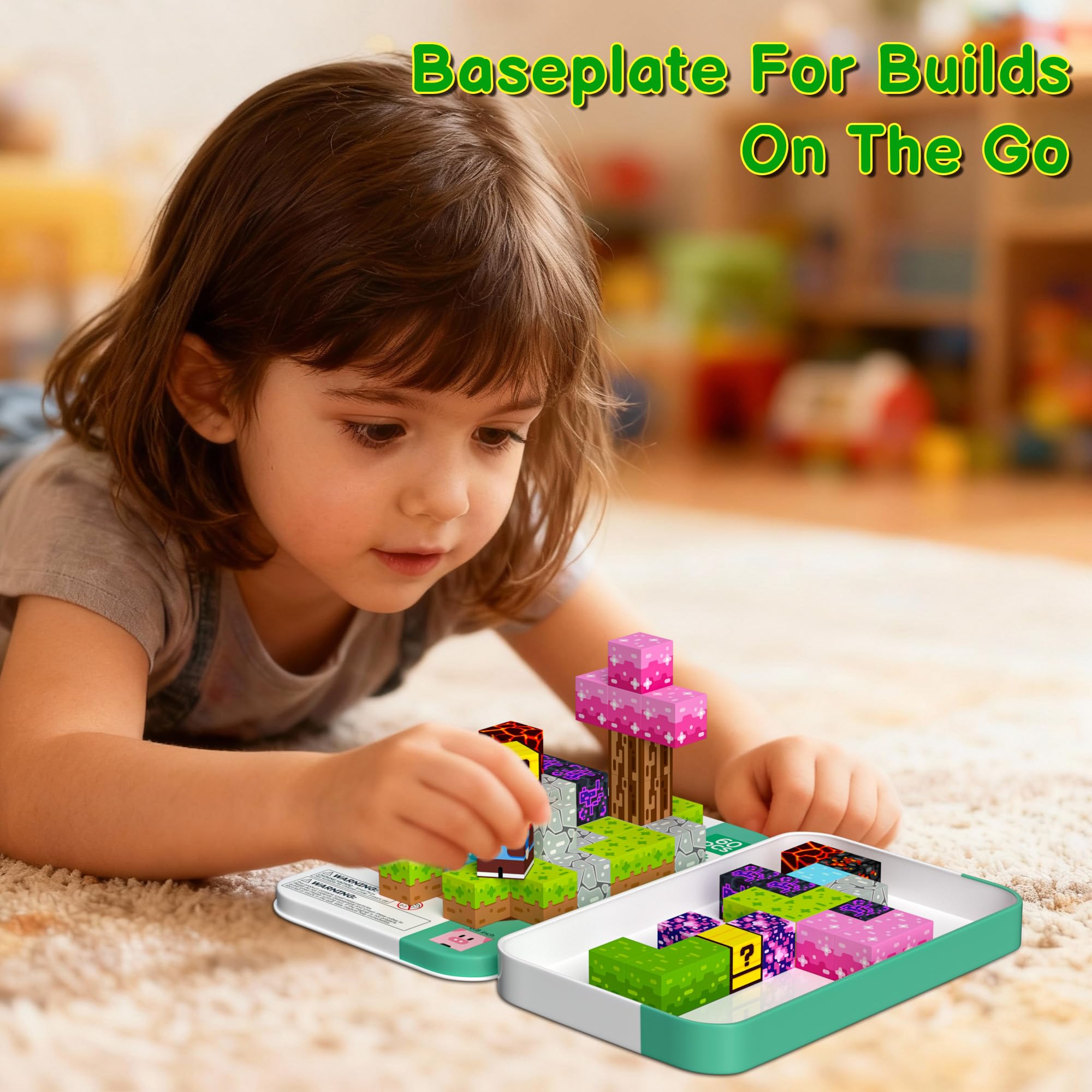 ilacven magnetic blocks stem learning through hands on building
