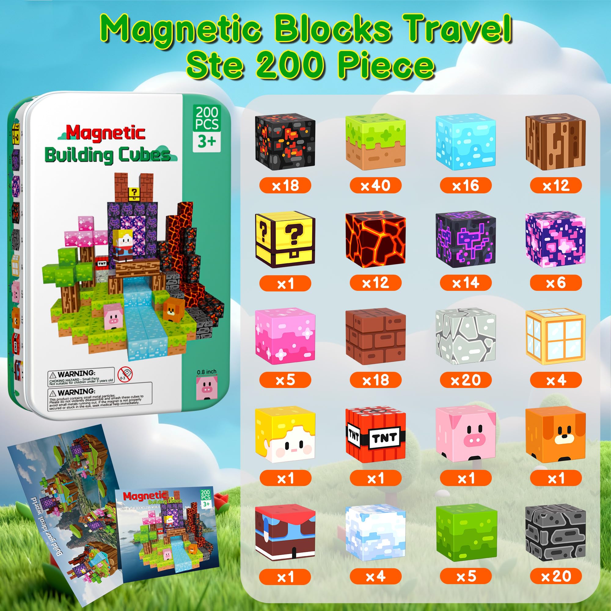 iLacven portable blocks ideal for travel, cars, and classrooms