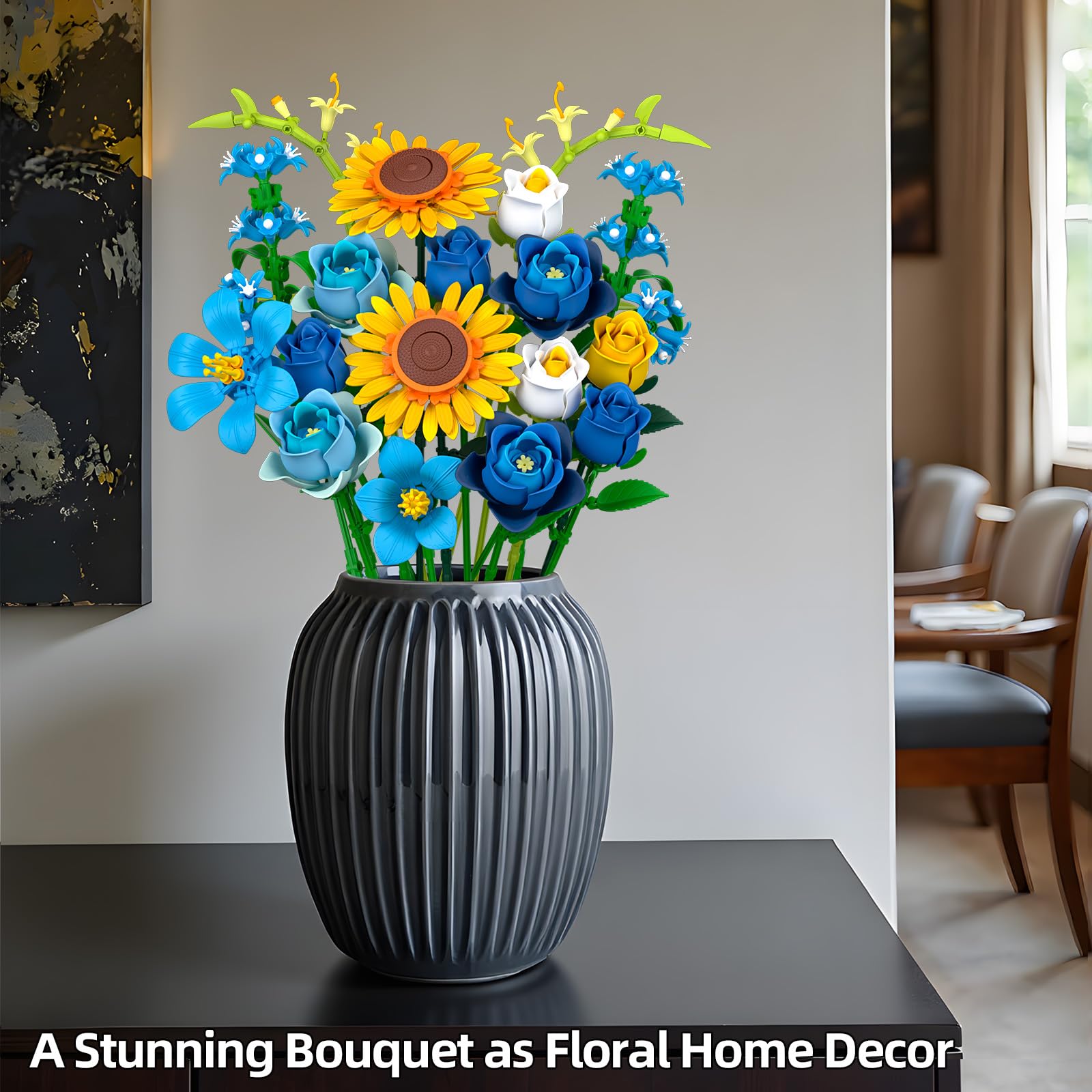iLacven Starry Blooms adjustable petals and stems for customization
