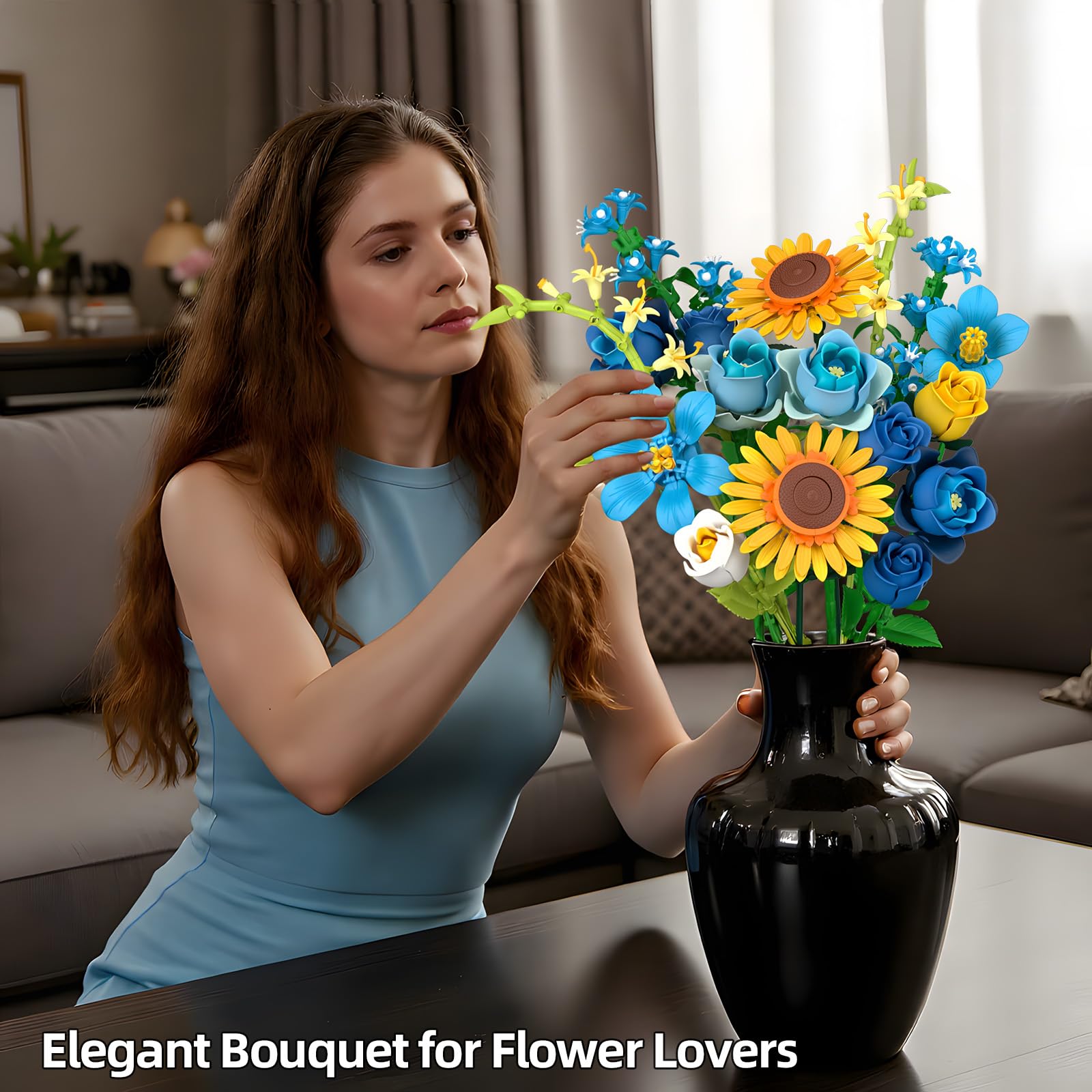iLacven Starry Blooms artistic display on a desk or shelf