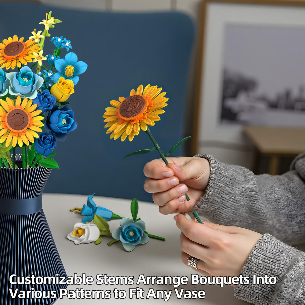 iLacven Starry Blooms assembly in progress showcases building fun