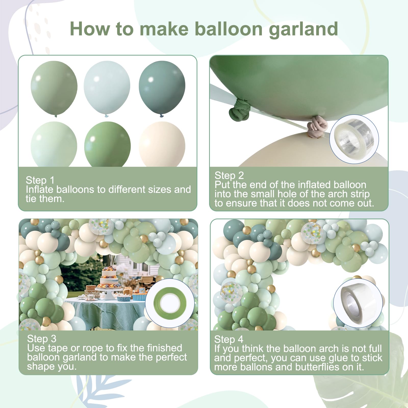 ilafm sage green balloon captures garden party vibes with airy elegance