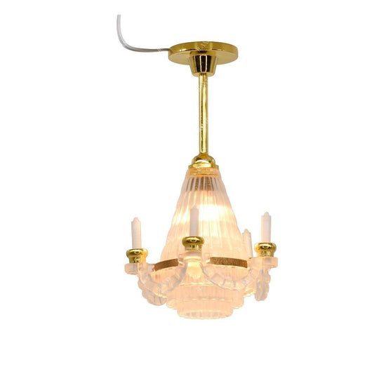 iLAND five-candle miniature lamp highlights authentic dollhouse ambiance