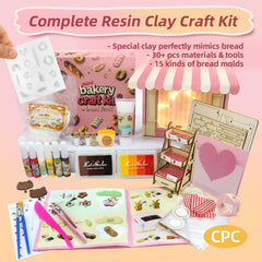 iland crafts kit resin clay closeup highlights soft dough for easy shaping