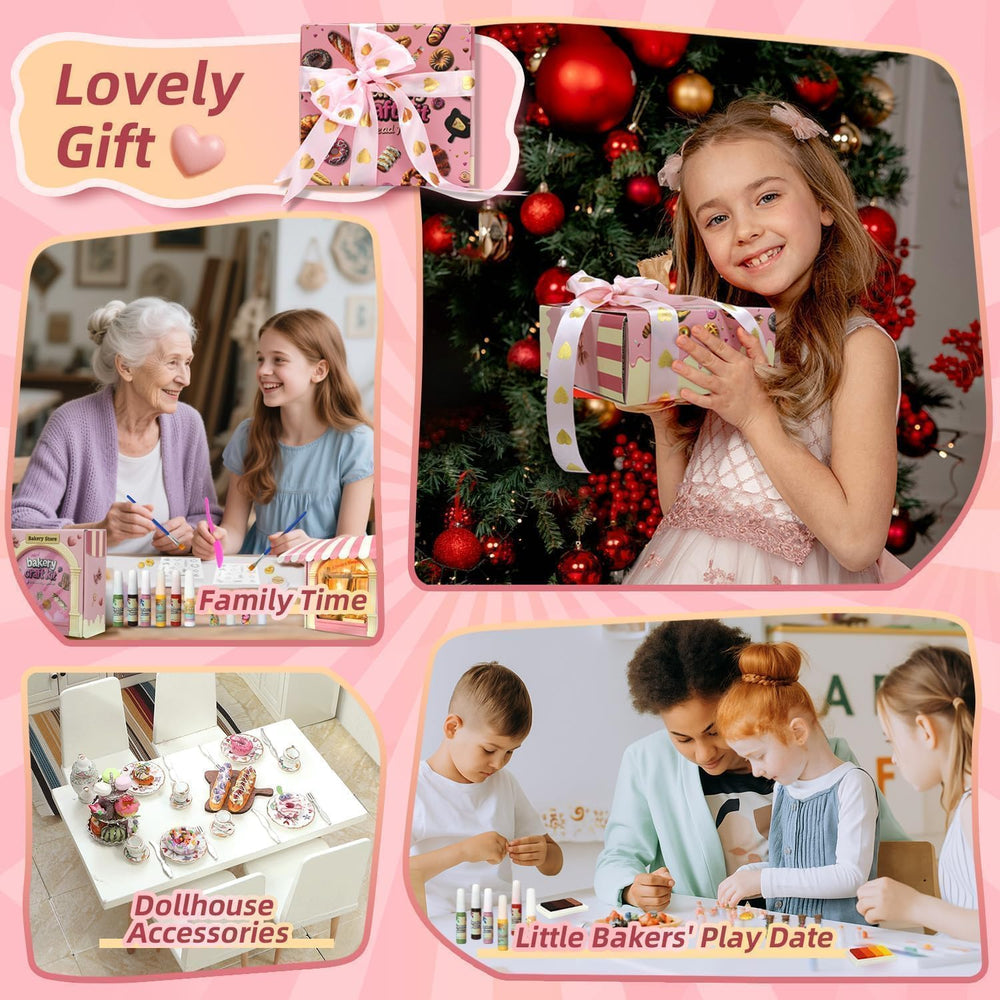 iland crafts kit wooden display shelves showcase finished mini creations proudly