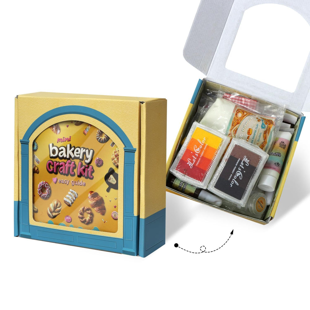 iland Cute Crafts mini bakery store window with lights adds realism to displays.