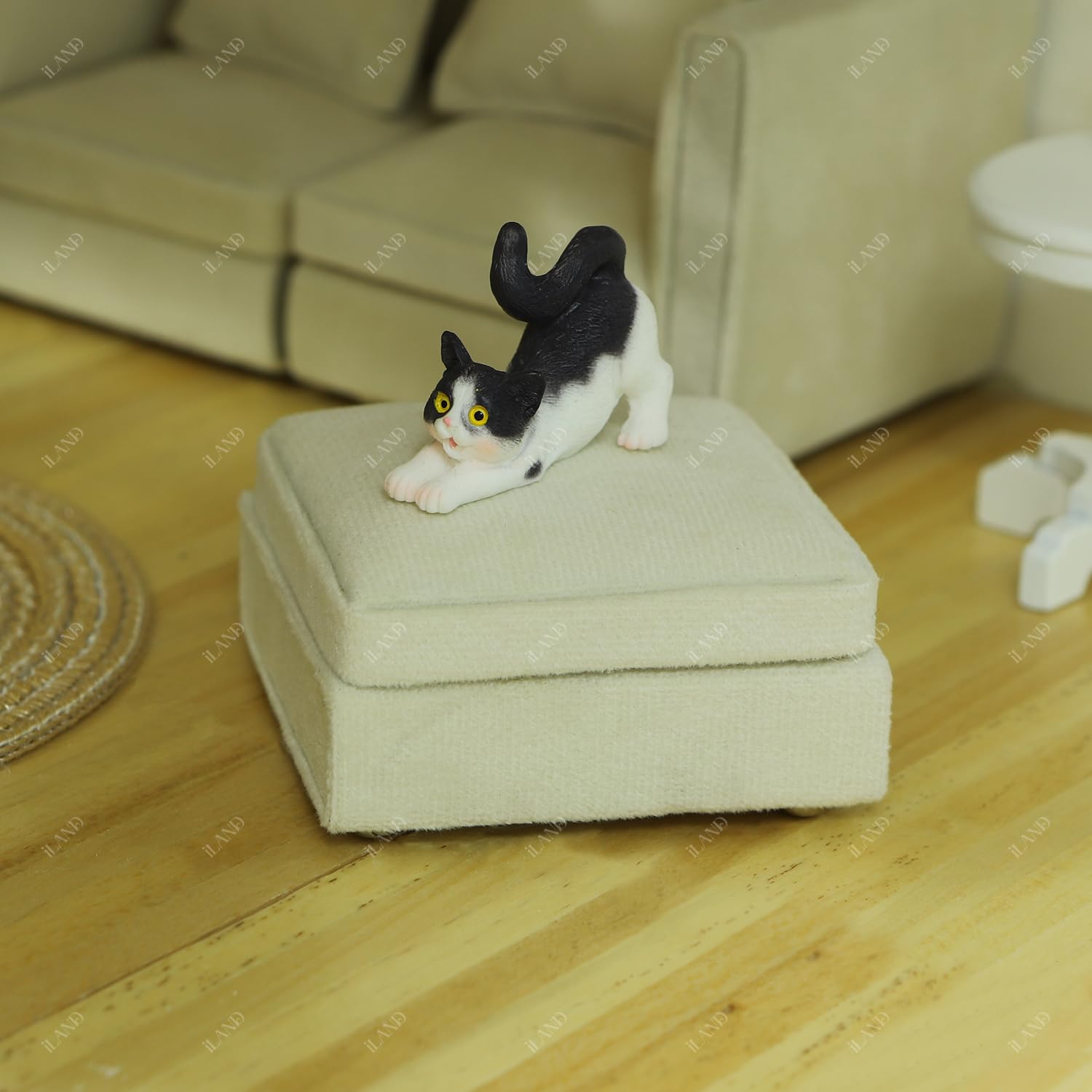iland compact sofa fits 3–6 inch dolls for cozy setups
