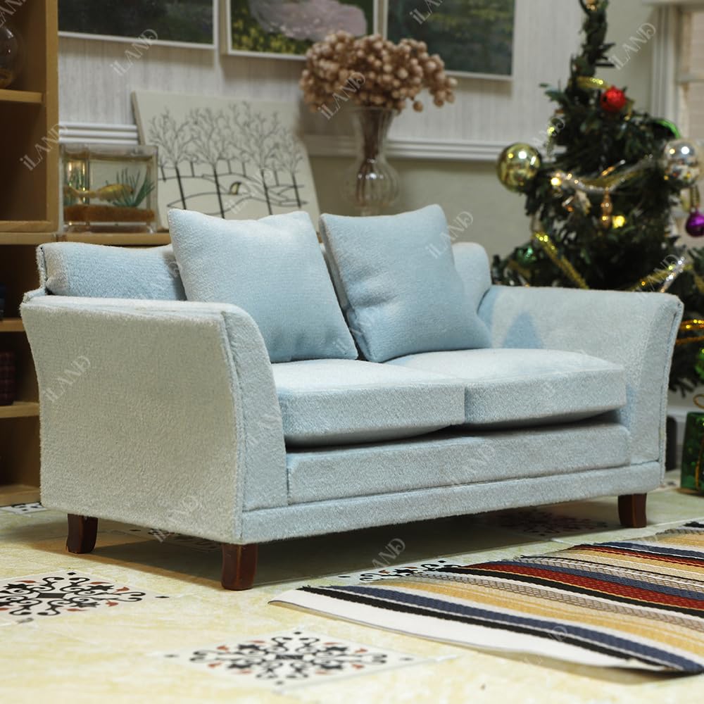 iland dollhouse couch 1:12 scale fits small dolls