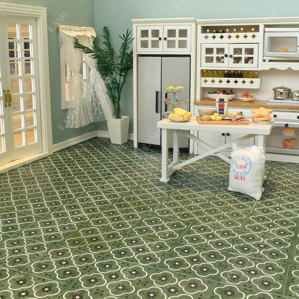 iland dollhouse flooring double-sided design offers versatile styling for compact layouts.