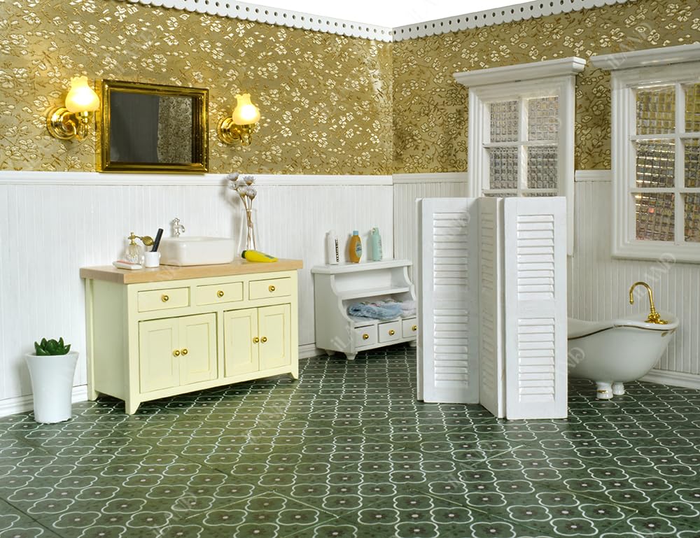 iland dollhouse flooring wood texture provides a warm, realistic look.