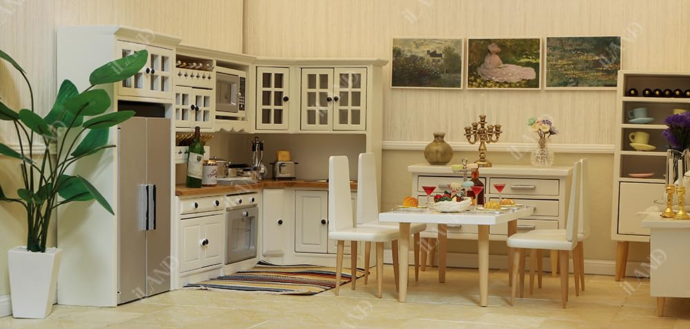 iland Dollhouse Kitchen woven carpet adds cozy texture to miniature spaces