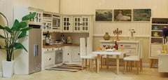 iland Dollhouse Kitchen woven carpet adds cozy texture to miniature spaces