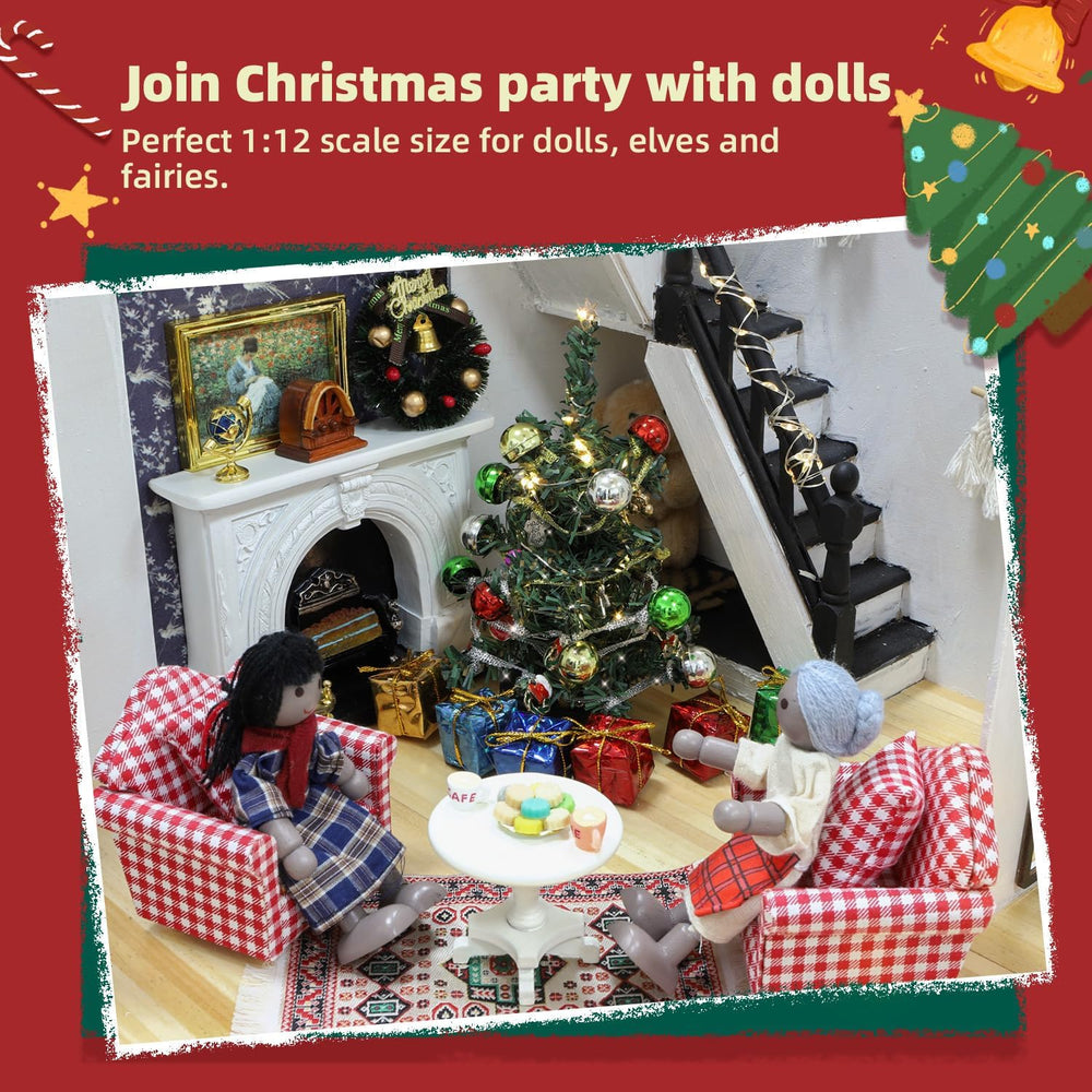 iland dollhouse plush teddy bear offers cozy whimsy for 1/12 scale rooms.