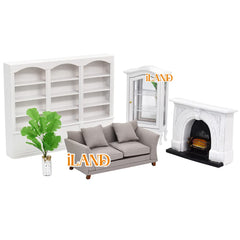 iland display-ready dollhouse couch perfect for shelf layouts.