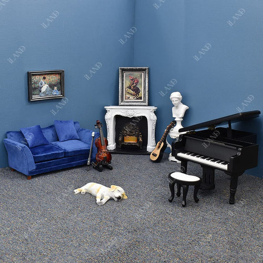 iland dollhouse sofa cushions included for added realism and style.