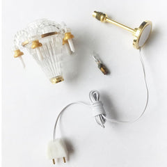 iLAND five-candle chandelier adds grand presence to miniature interiors