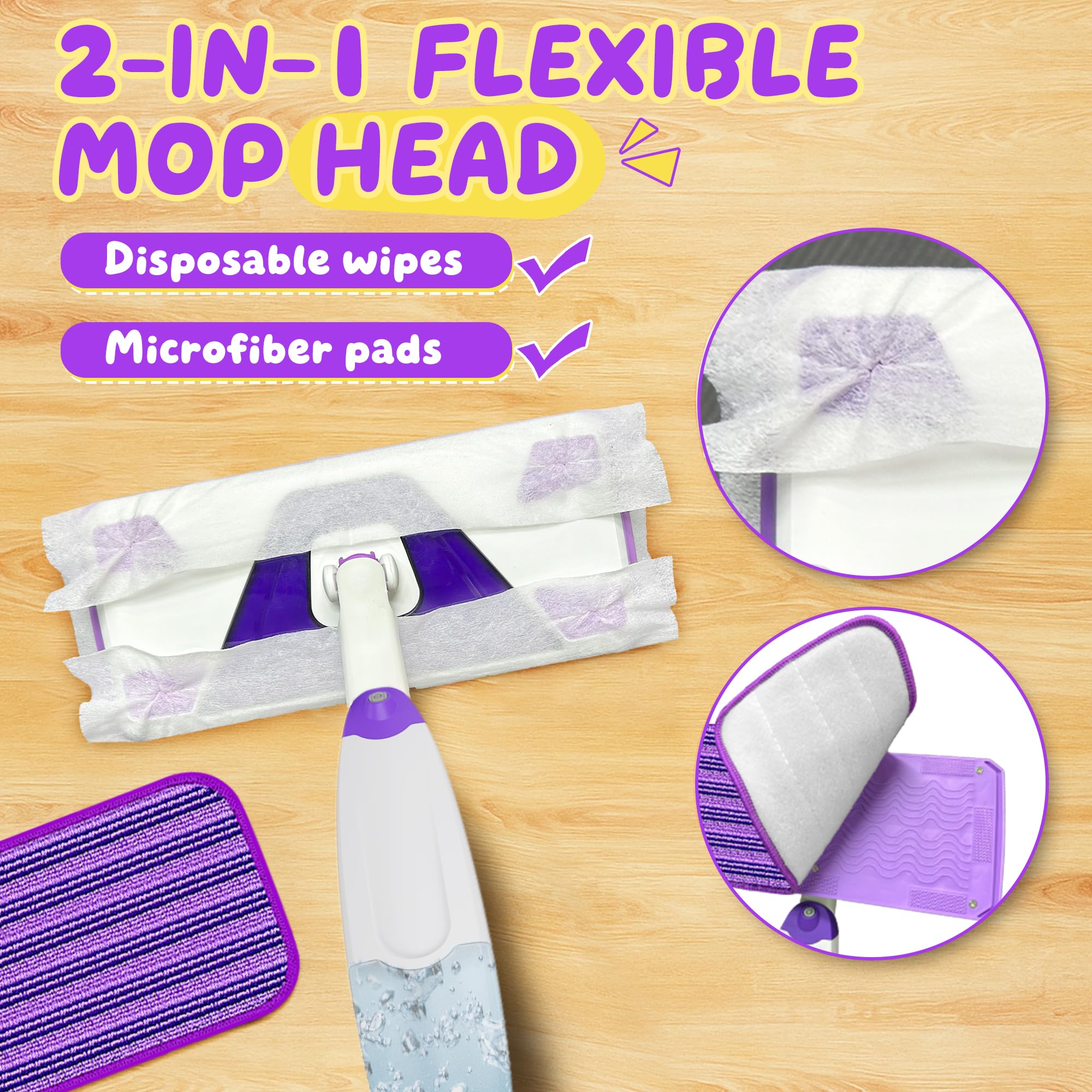 ILAVCLEAN washable microfiber pad reduces waste and easy cleanup
