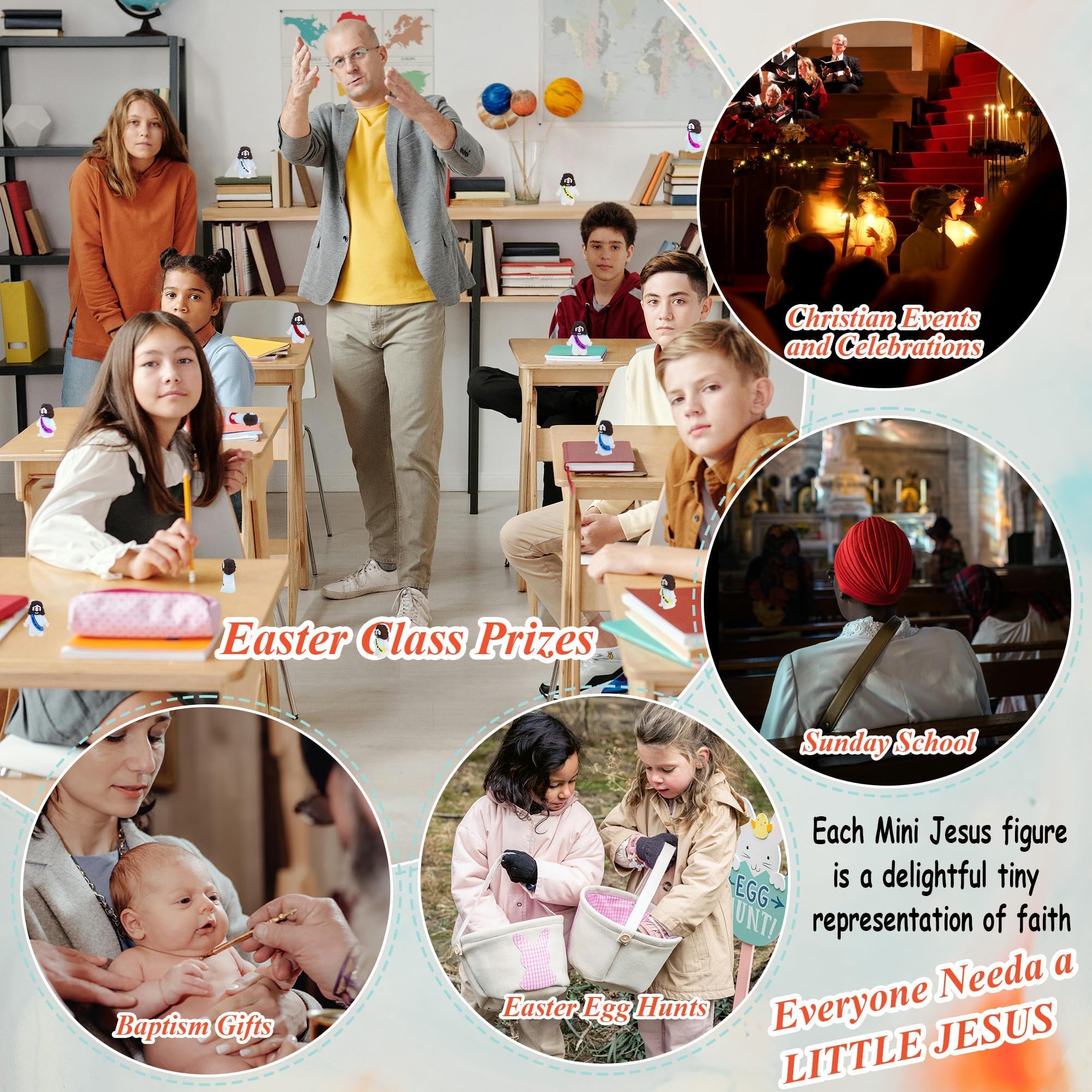 ILHSTY Little Jesus Figurine surprise-idea sparks thoughtful moments during gatherings