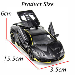 iLooboo alloy Black Lambo toy pull-back action offers quick play moments