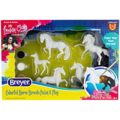 breyer-stablemates-paint-set-cover with five horses ready for painting and storytelling