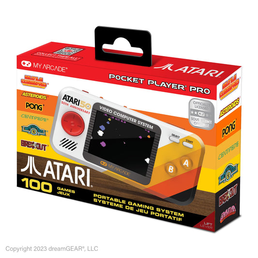 My Arcade Atari Pocket Player Pro: Handheld Retro Console with 100 Games