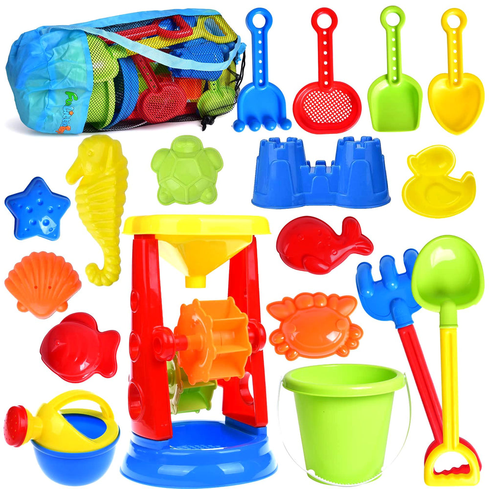 FUN LITTLE TOYS Beach Toys water wheel for imaginative sand play at the beach.