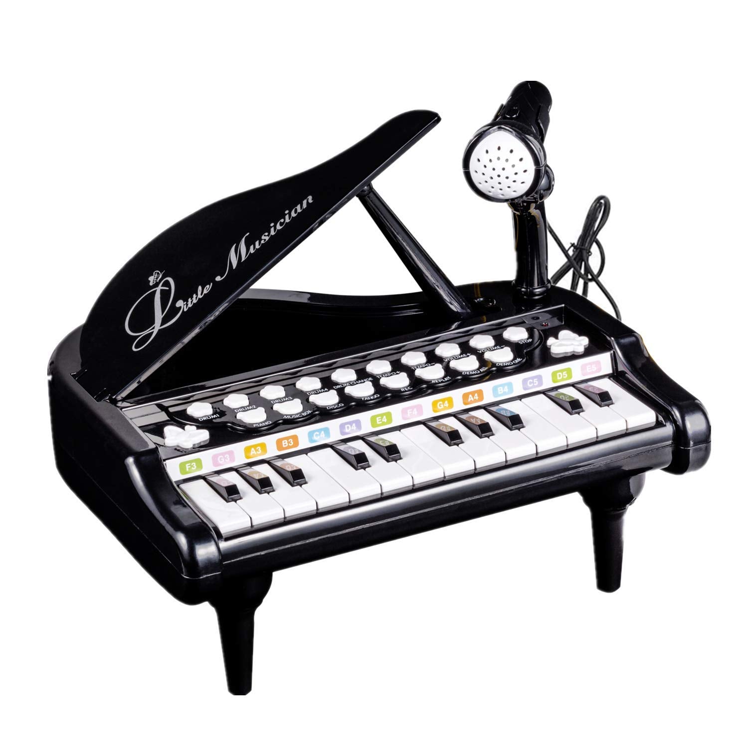 Love&Mini Toy Piano for Toddlers – 24-Key Keyboard with Microphone