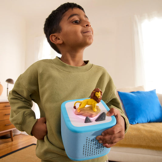 Toniebox 2 Disney Bundle for Kids 3+ – Lightning McQueen, Simba, Winnie the Pooh, Baloo | Sky Blue