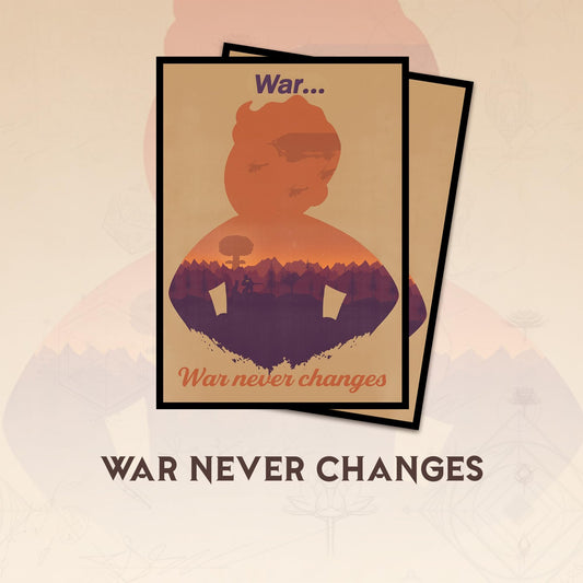 War Never Changes MTG Card Sleeves (Textured) – 104 Count Standard Size | Wizcraft Gaming