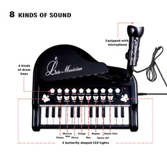 Love&Mini Toy Piano for Toddlers – 24-Key Keyboard with Microphone