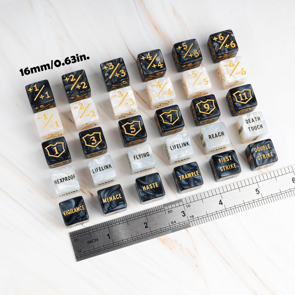 LAMJAM MTG keywords dice for tracking abilities like haste and vigilance