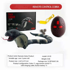 FauKait Remote Control Snake Toy – RC & Robot Electric Rattlesnake Fast Moving for Kids