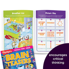 Puzzle Fun 2025 — Highlights for Children 4-Book Travel Puzzle Set for Kids 6+