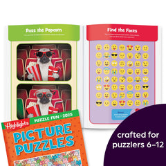 Puzzle Fun 2025 — Highlights for Children 4-Book Travel Puzzle Set for Kids 6+