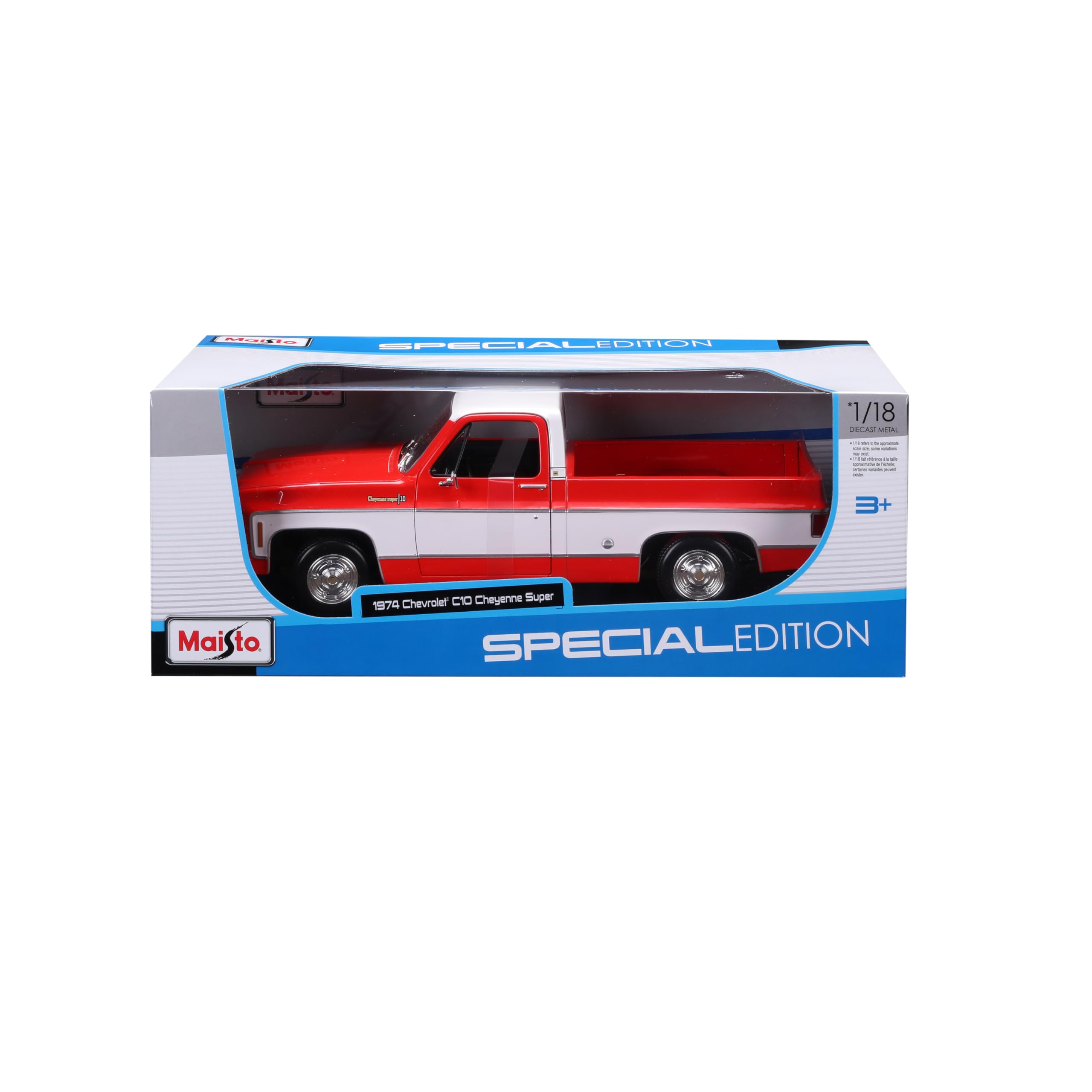 Maisto 1:18 Special Edition 1974 Chevrolet C10 Cheyenne Super – Die-Cast Collectible Model
